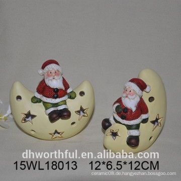 Keramik Santa &amp; Star Weihnachten Ornament